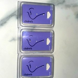 Three pack nose rings studs
